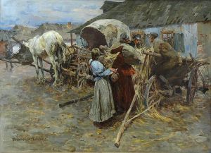 Przed Chata by Stanislaw Bohusz-Siestrzencewicz