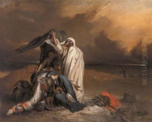 A Desert Convoy Surprised By The Simoun