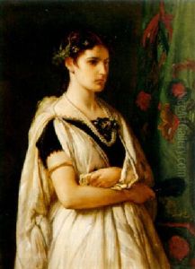 Portrait Of A Lady by Jean-Francois Portaels