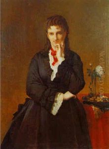 Portrait De Dame De Qualite by Jean-Francois Portaels