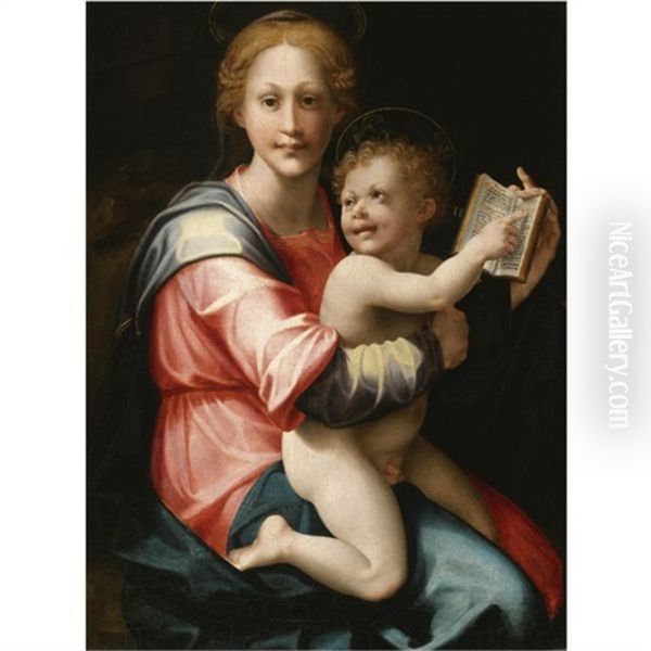 The Virgin And Child Seated With A Book Of Hours - view 1