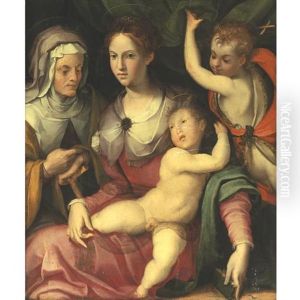 Madonna And Child With St. John The Baptist And St. Anne
