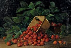 Strawberries Spilling From An Overturned Carton by Charles Porter