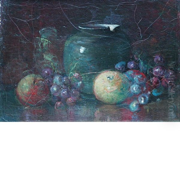 Still Life With Broken Crock And Fruit - view 1