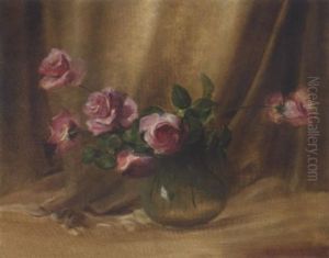 Roses In A Vase by Charles Porter