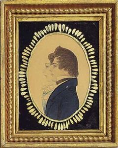 Wedding Portrait Of Mr. And Mrs. Smith by Rufus Porter