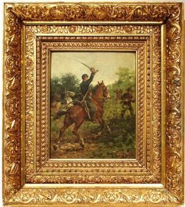 Civil War Soldier On Horseback by William Arnold Porter