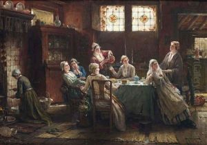 The Tea Break by Edward Antoon Portielje