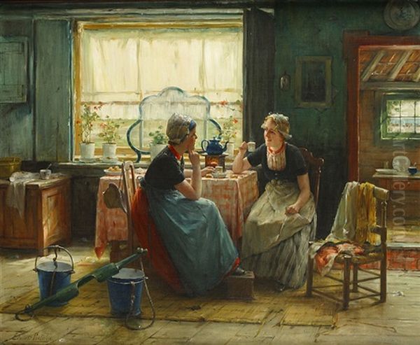 Twee Zeeuwse Dames In Een Interieur - view 1