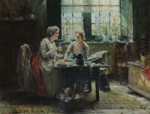 La Pause-cafe by Edward Antoon Portielje