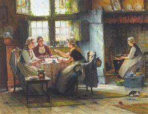 Le Jeu De Cartes A L'heure Du The by Edward Antoon Portielje
