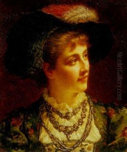 A Portrait Of A Lady With A Plumed Hat