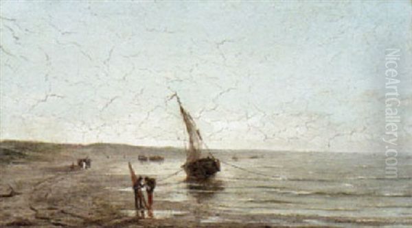 Fisherfolk On Shore - view 1