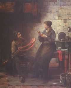 Winding Wool by Edward Antoon Portielje
