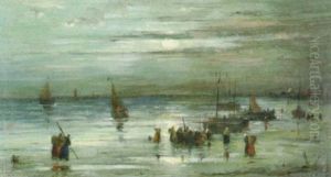 Visserboten Op Het Strand