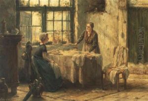 Deux Fillettes Dans Un Interieur Deux Fillettes Dans Un Interieur
