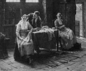 Flirtation by Edward Antoon Portielje