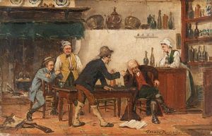Chasseurs En Goguette by Gerard Jozef Portielje