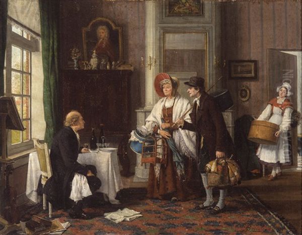 The Unexpected Departure (1877) - view 1