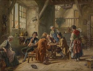 Les Joueurs De Des by Gerard Jozef Portielje