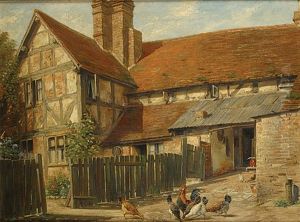 Ferme Et Poules A Billinghurst, Sussex by Gerard Jozef Portielje