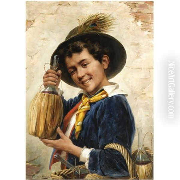 The Young Chianti Seller - view 1