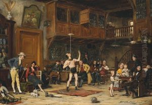 Les Saltimbanques by Gerard Jozef Portielje