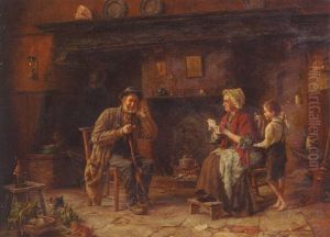 Reading The Letter by Gerard Jozef Portielje