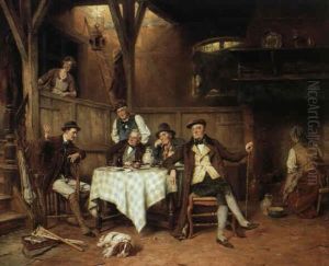 Le Recit De L'artiste-peintre Au Cafe