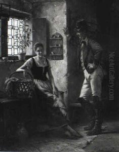 The Flirtation by Gerard Jozef Portielje