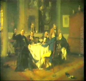Die Weinprobe. by Gerard Jozef Portielje