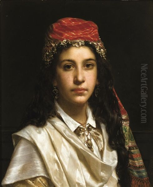 Young Lady Wearing A Middle-eastern Costume - view 1