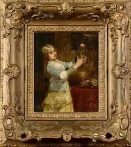 Jeune Fille A La Cage