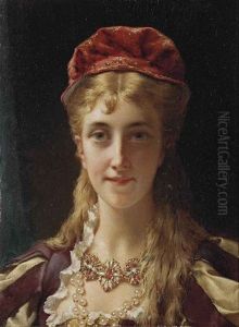 A Young Beauty by Jan Frederik Pieter Portielje