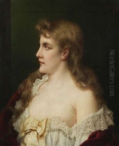 Portrait D"une Jeune Femme, Regardant De Cote Portrait D"une Jeune Femme, Regardant De Cote