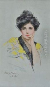 Portrait De Femme. by Philip Boileau