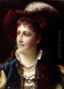 A Woman In Dutch 17th Century Dress A Woman In Dutch 17th Century Dress