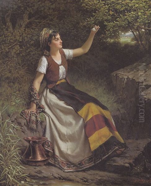 Jeune Fille Au Papillon - view 1