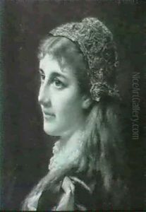 Young Beauty by Jan Frederik Pieter Portielje