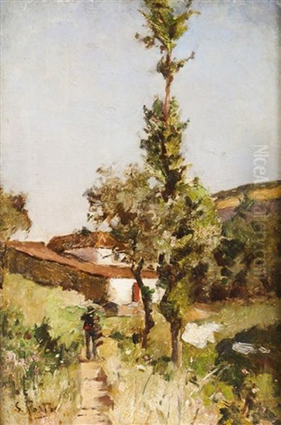 Landscape With Houses And Figure - view 1