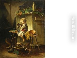 Cleaning The Boots by Carl Porttmann