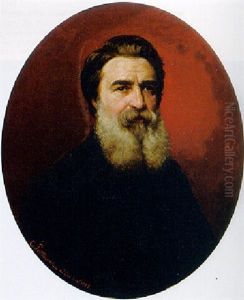 Portrait Eines Bartigen Herren In Schwarzer Jacke