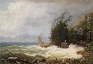 Sturmischer See / Am Brienzer See by Wilhelm Porttmann