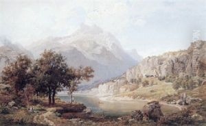 Sommerdag Ved En Bjergso by Wilhelm Porttmann