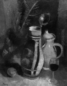 Stilleben Mit Krug, Kanne Und Weinglas Stilleben Mit Krug, Kanne Und Weinglas