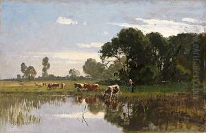 Viehherde An Der Tranke Viehherde An Der Tranke