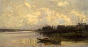 Boot Am Ufer Des Starnberger Sees by Richard Von Poschinger