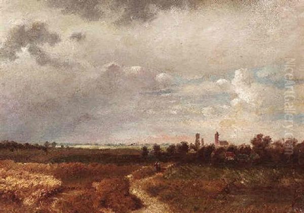 Weite Voralpenlandschaft Bei Aufziehendem Gewitter - view 1