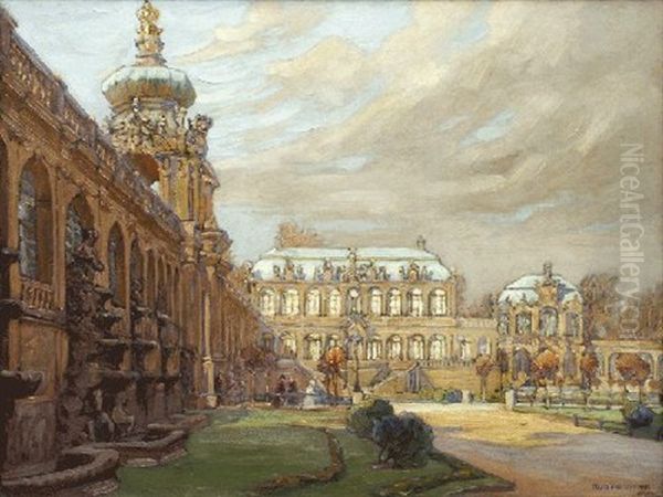 Der Zwinger In Dresden Im Vorfruhling - view 1
