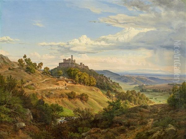 Weite Landschaft Mit Burgruine - view 1